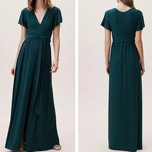Anthropologie BHLDN Mendoza Bridesmaid Jersey Gown Maxi Dress 16